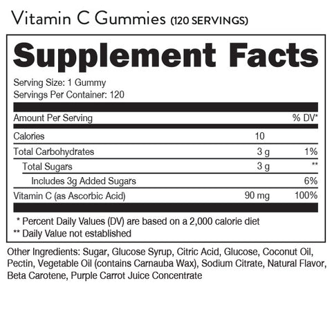 Bucked Up Gummies Vitamin C 90 mg