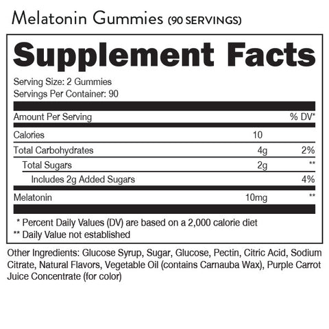 Bucked Up Gummies Melatonin 10 mg