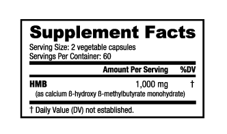 NutraBio HMB 1000 mg 120 Veg Capsules