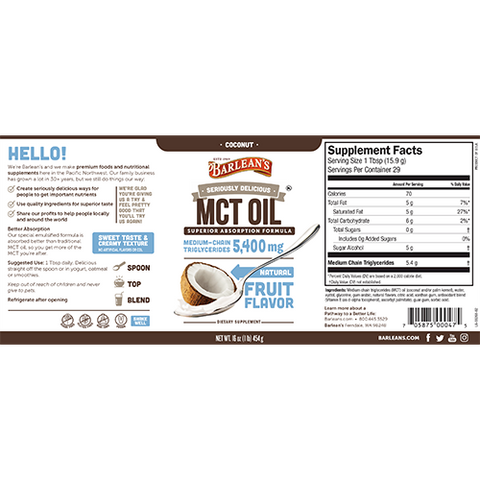 SERIOUSLY DELICIOUS® MCT - COCONUT